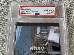 Zac Efron Signed Authentic 3x5 Cut Autographed PSA/DNA Slabbed High School Music